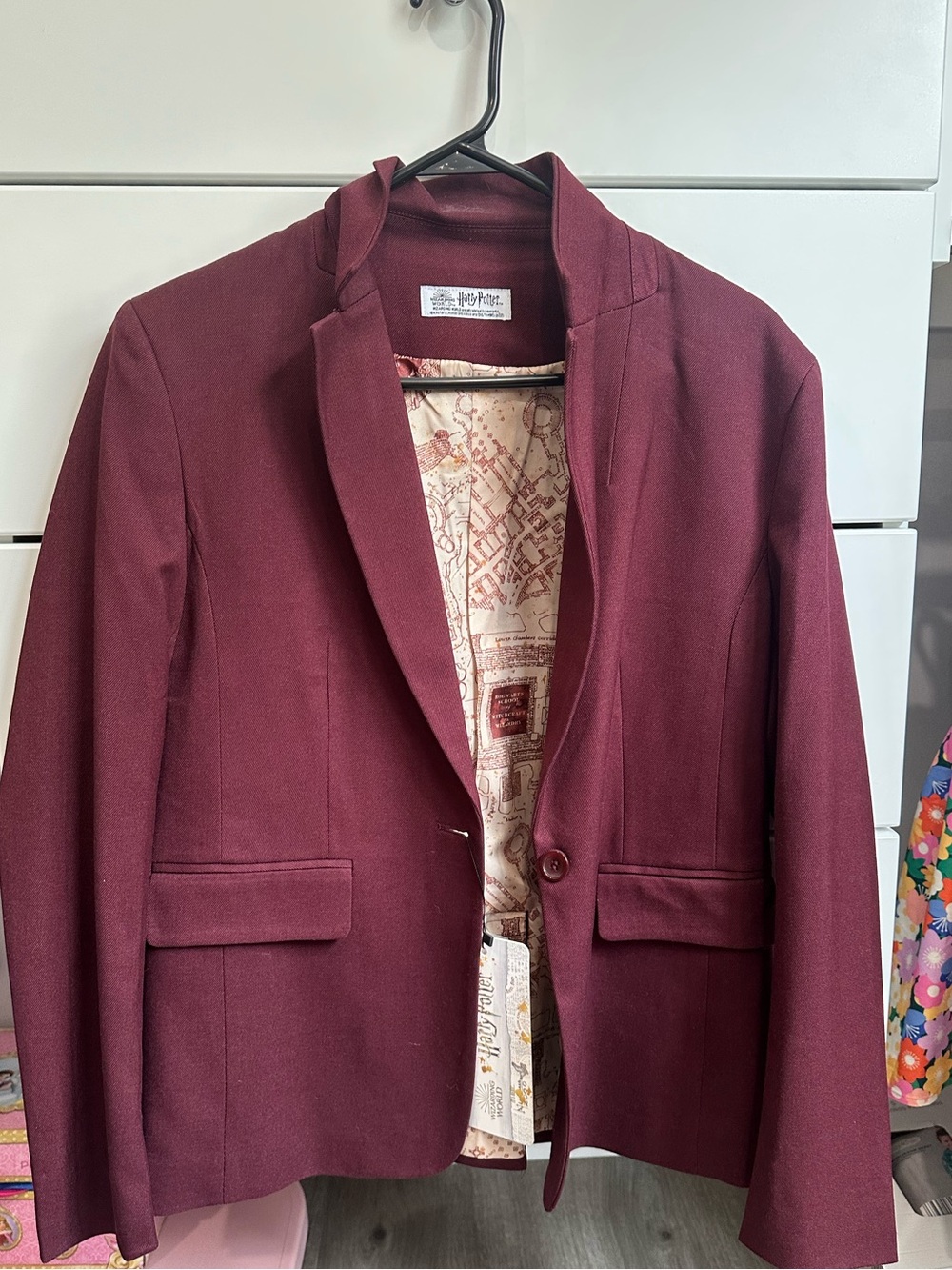 HARRY POTTER Marauder's Map Women's Suit Blazer from fun.com